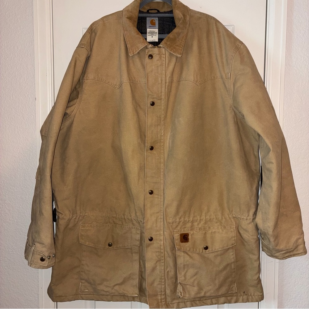 Vintage Carhartt 3XL Tall C52WET Western Ranch Chore Work Utility Coat